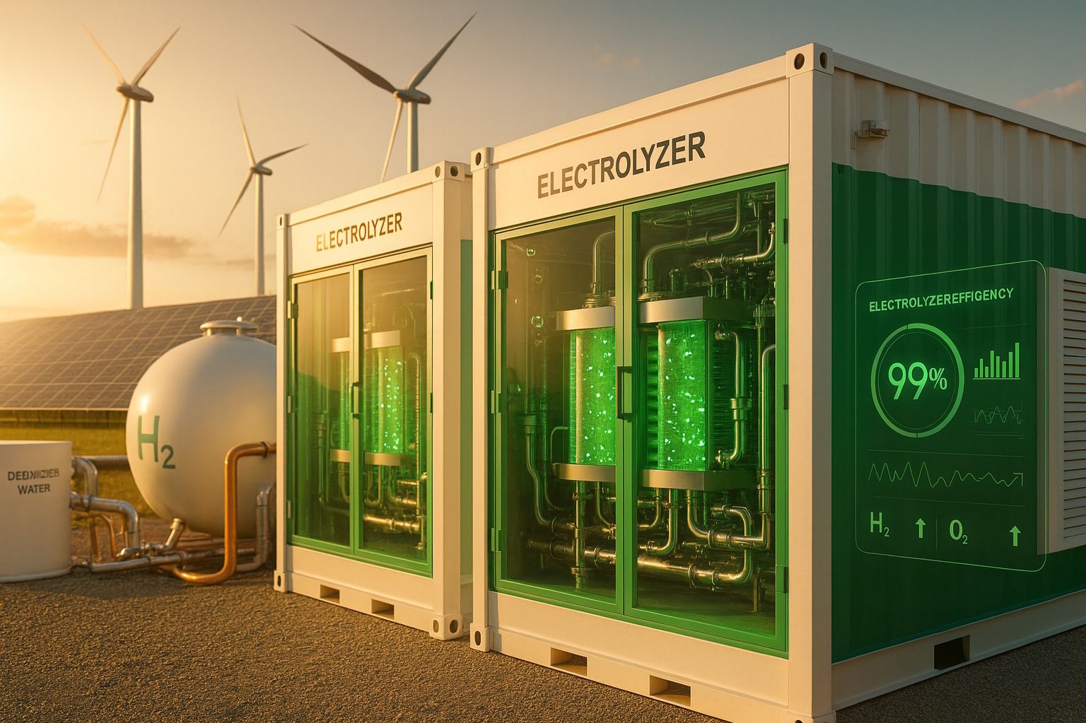 Elettrolizzatore per idrogeno green