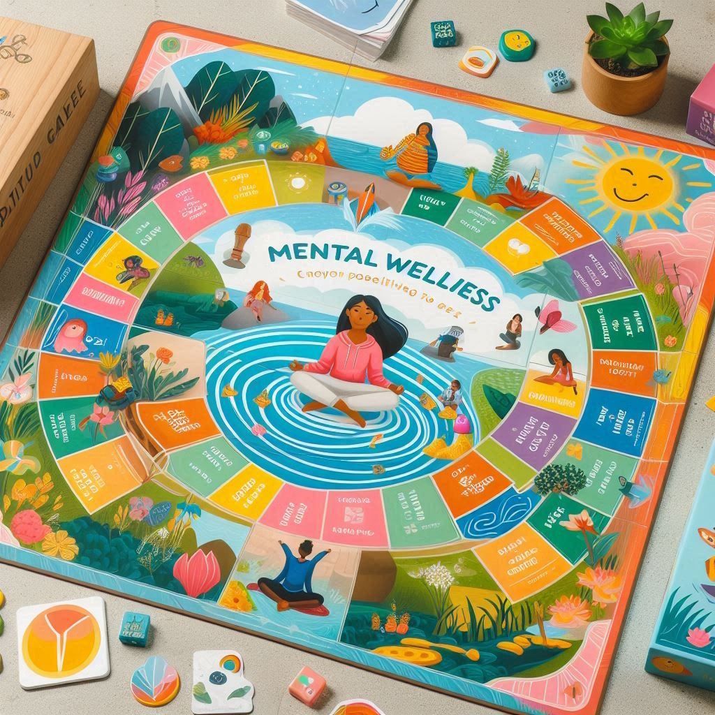 Gioco da tavolo su salute mentale con piattaforma multimediale