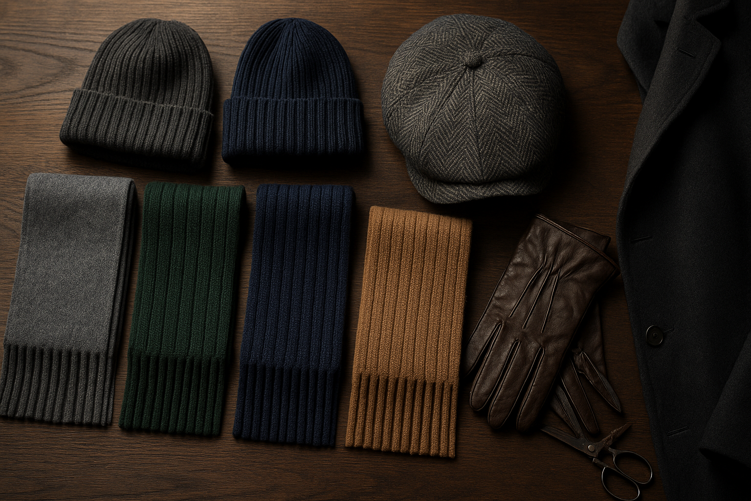 Produzione accessori uomo in lana