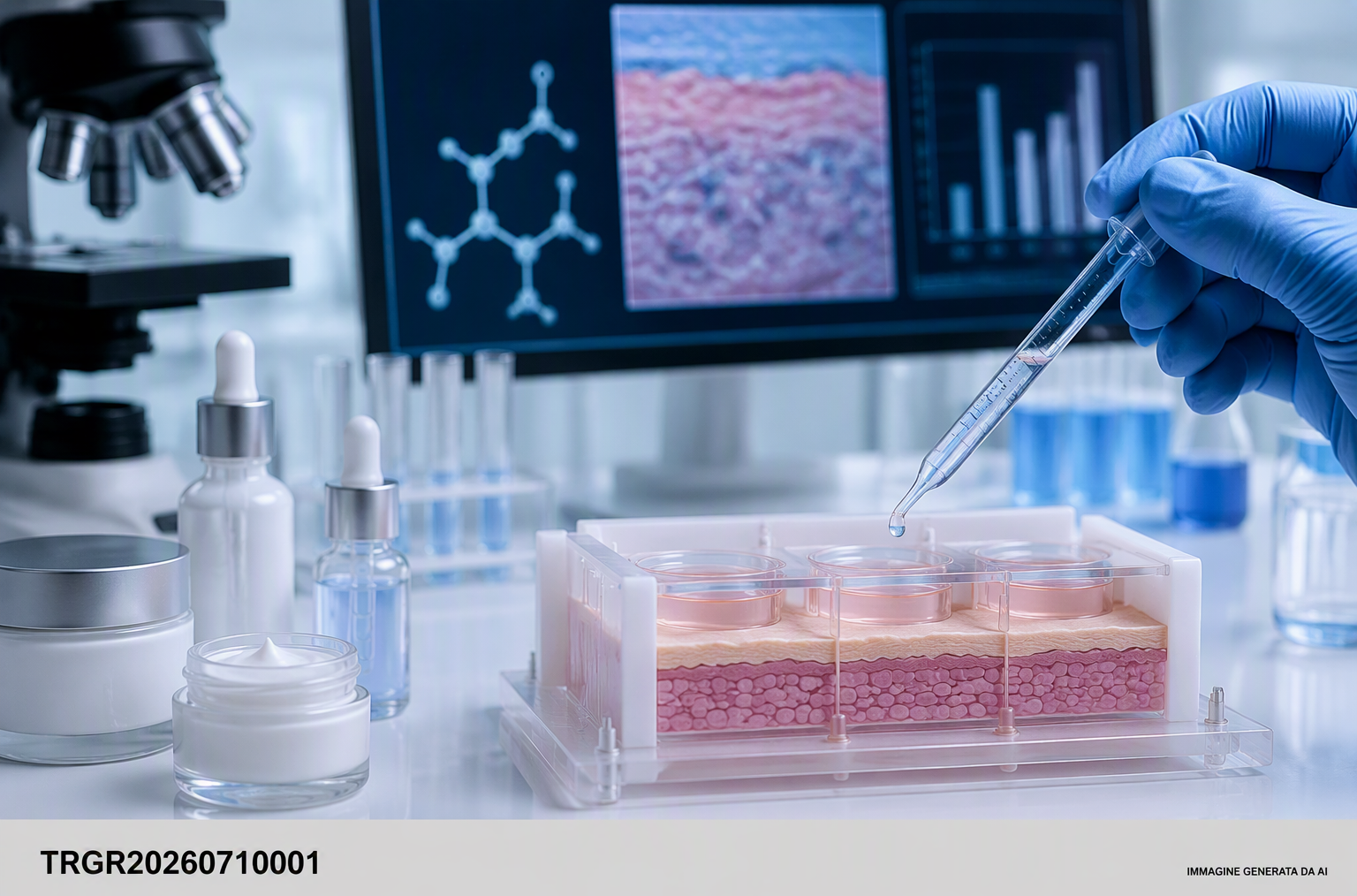 PMI greca cerca laboratorio per test in vitro su sistema dermocosmetico brevettato