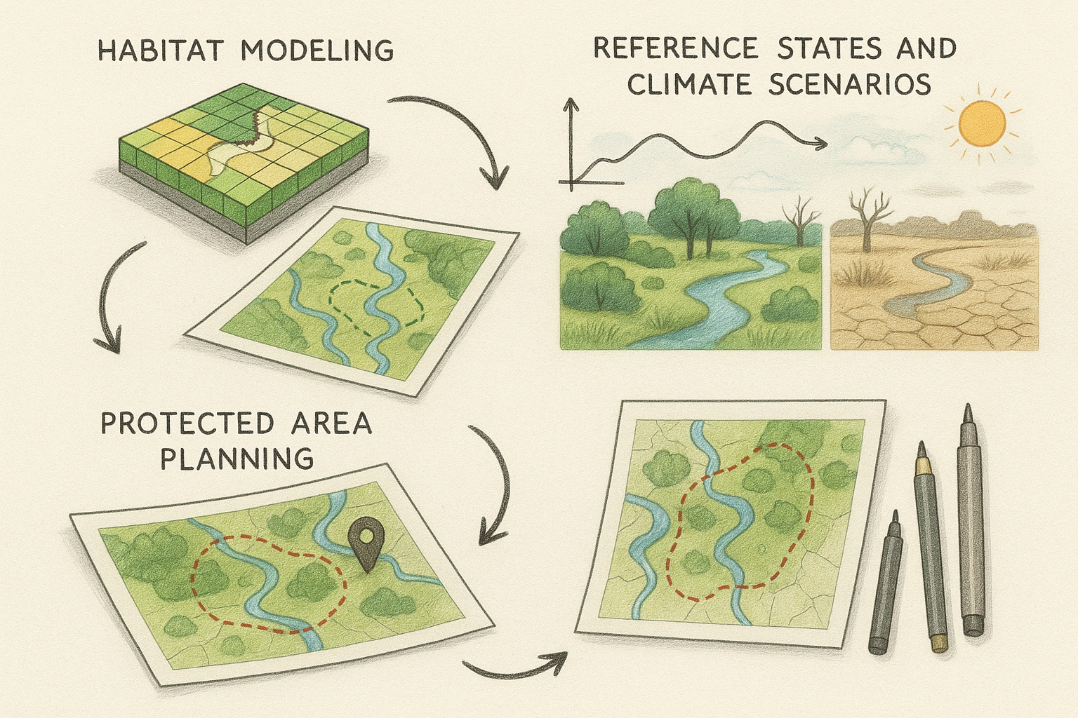 Attività di ricerca su modellazione di ecosistemi e biodiversità