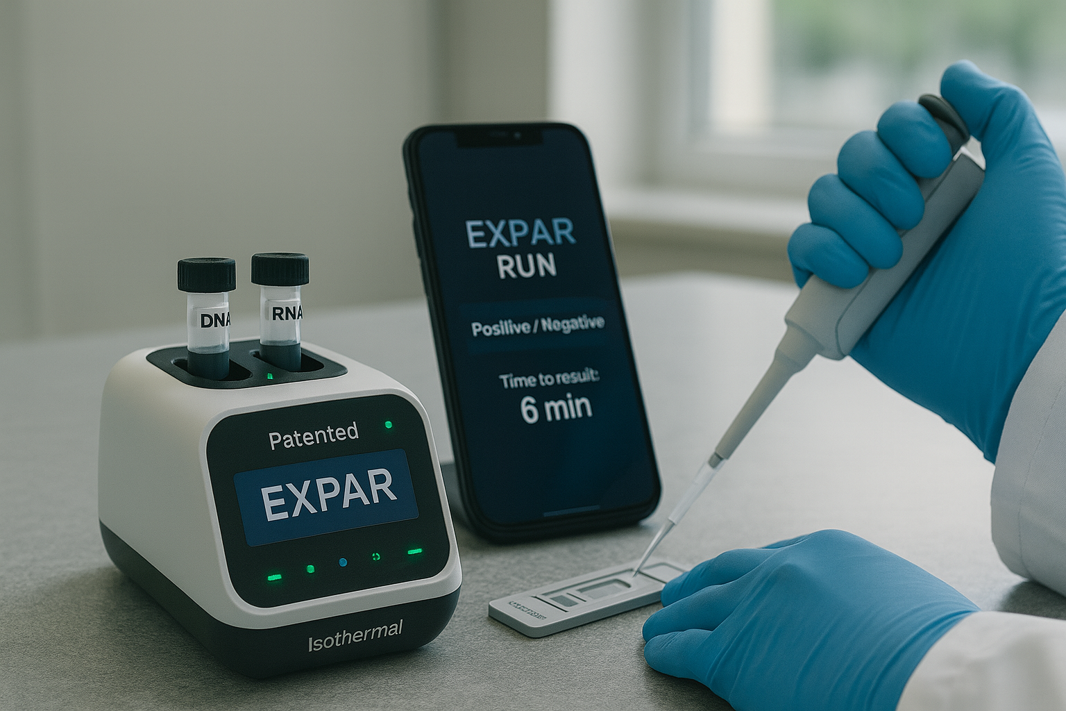 Diagnostica molecolare isoterma ultrarapida (EXPAR)