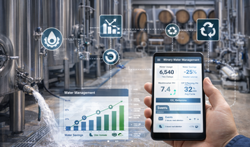 Water management in cantina - immagine generata da AI