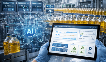 Machine Learning per processi industriali - immagine generata con AI