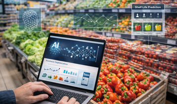 Intelligenza artificiale per prevenire lo spreco alimentare - immagine creata con AI