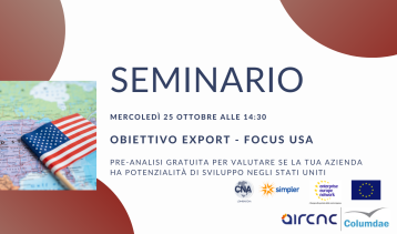 Vai alla notizia Partecipa al seminario "Obiettivo Export - Focus USA"