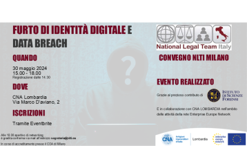 Vai alla notizia Furto di identità digitale e data breach convegno NLTI Milano