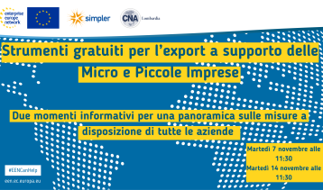 Vai alla notizia Strumenti gratuiti per l’export a supporto delle Micro e Piccole Imprese