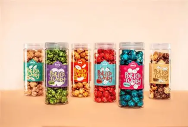 Popcorn gourmet artigianali con aromi premium