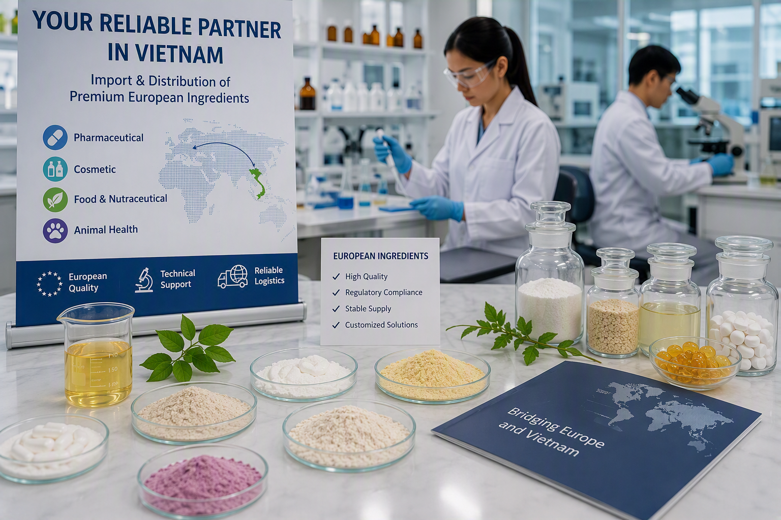 Azienda vietnamita cerca ingredienti e materie prime europee per vari settori
