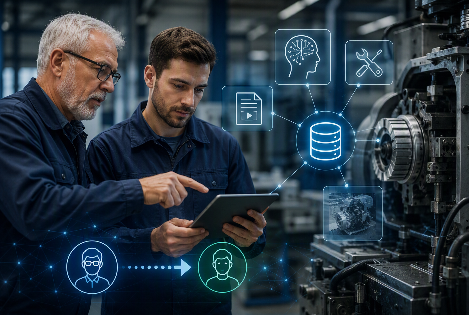 Soluzione digitale per la conservazione delle conoscenze nel settore manutenzione macchinari