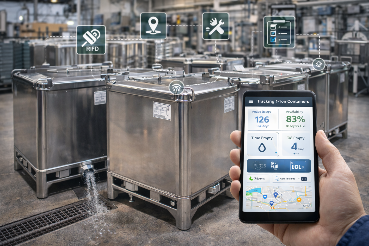 Tracking asset logistici critici