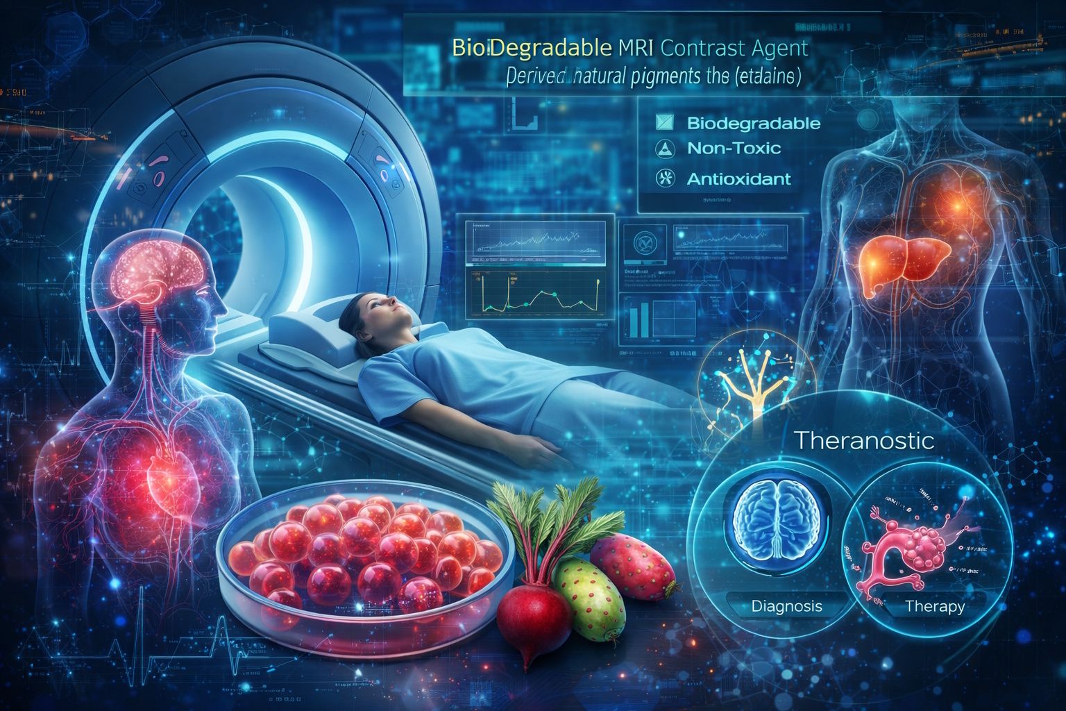 Contrasto MRI theranostic da betalaini