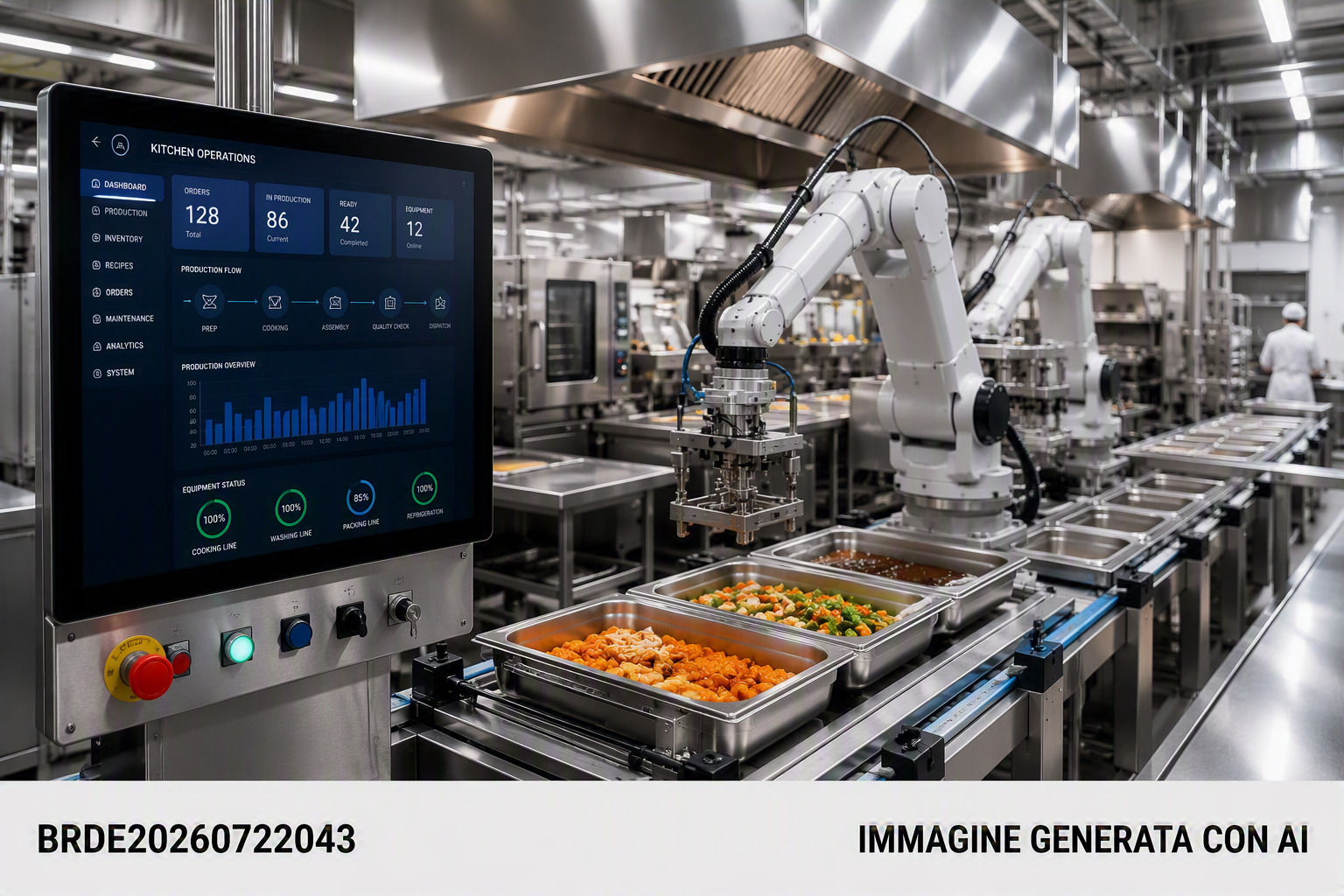 Automazione cucine industriali con robotica e sistemi intelligenti - ricerca partner