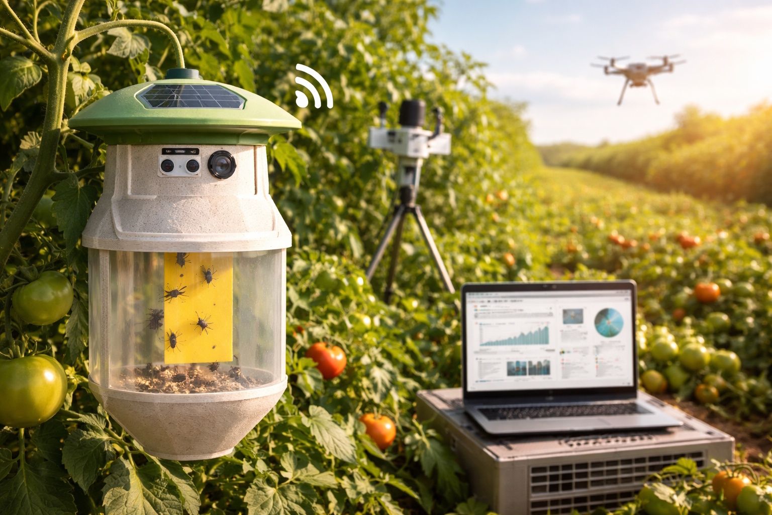 Trappole ecologiche intelligenti e sistema AI anti-parassiti