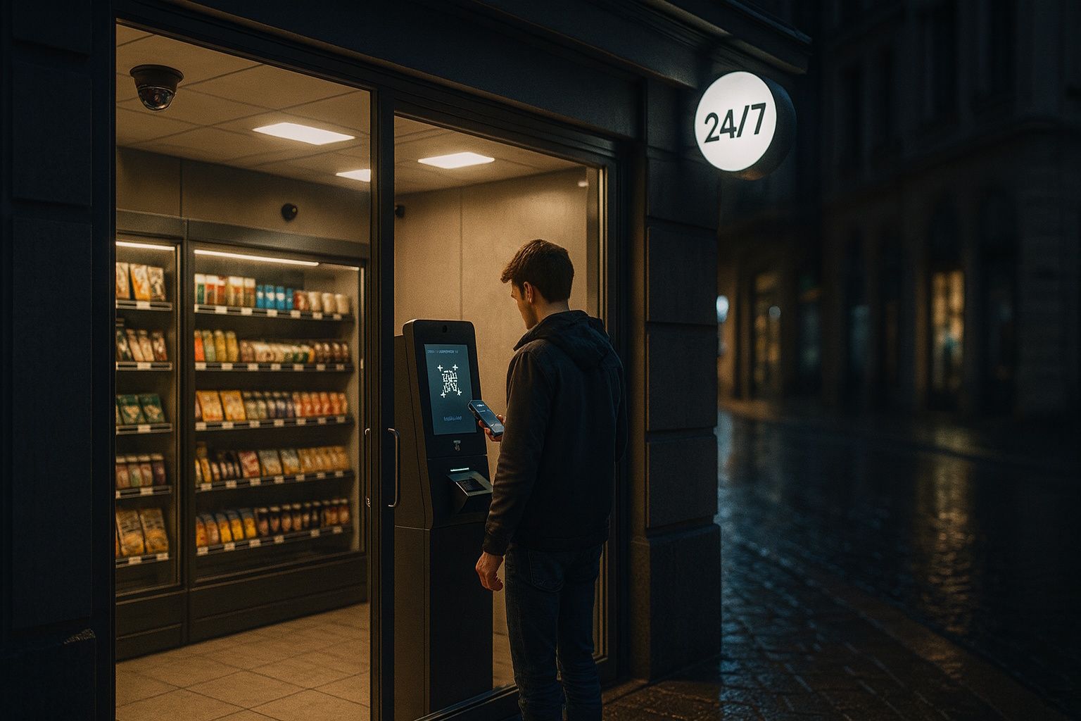 Tecnologia per negozi non presidiati h24