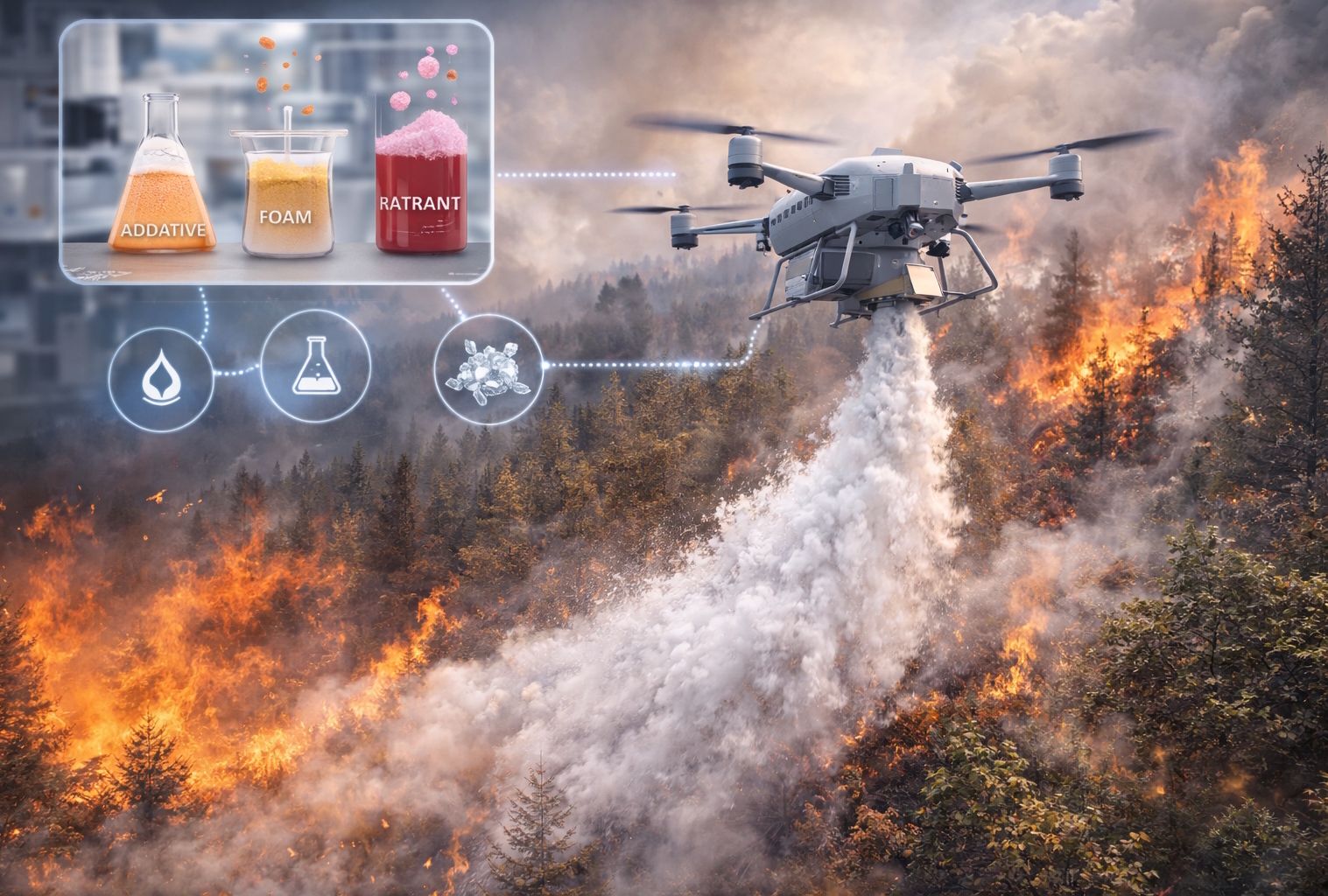 PMI UK cerca partner per estinguenti ad alta efficienza per droni antincendio